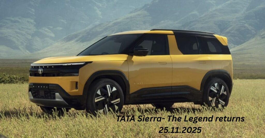 TATA Sierra Launch Today