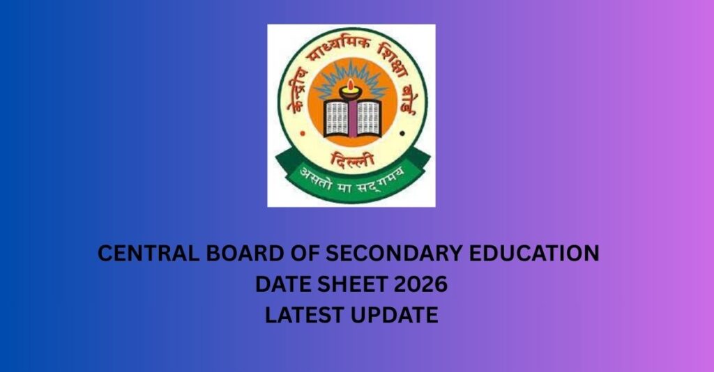 CBSE DATE SHEET 2026