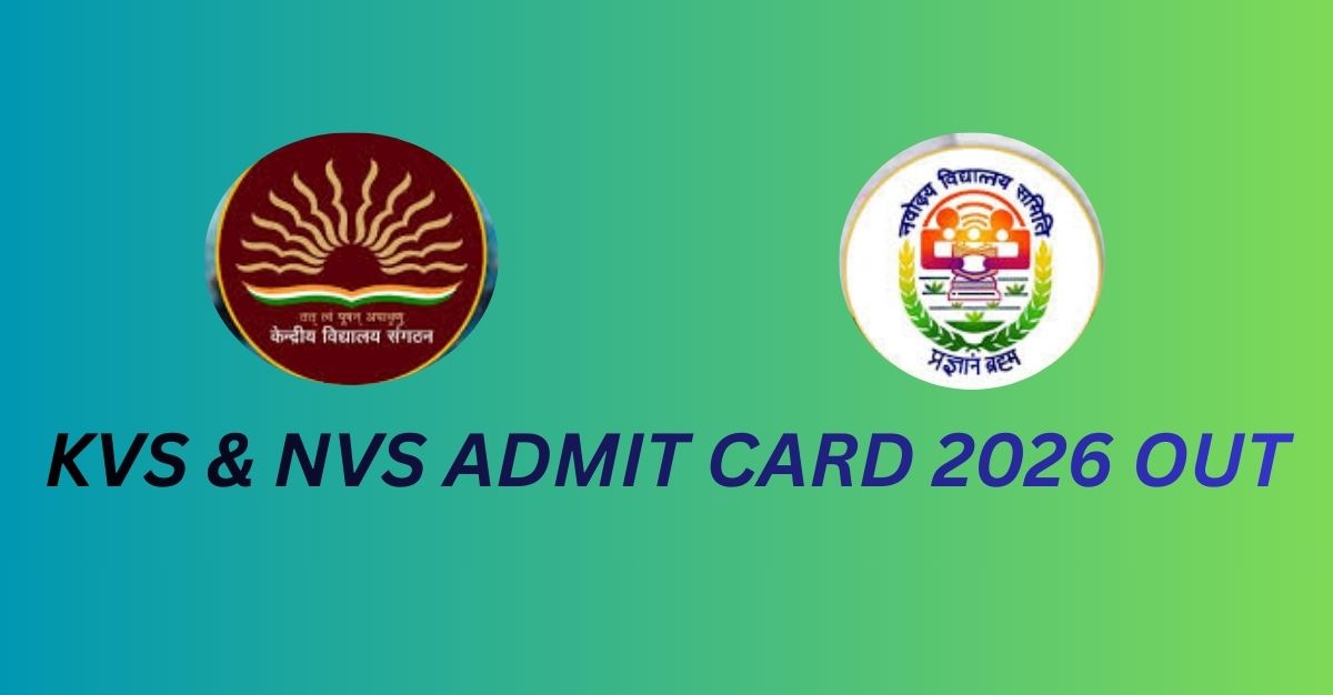 KVS-NVS ADMIT-CARD 2026 OUT