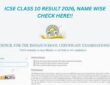ICSE Board 10th Result 2026