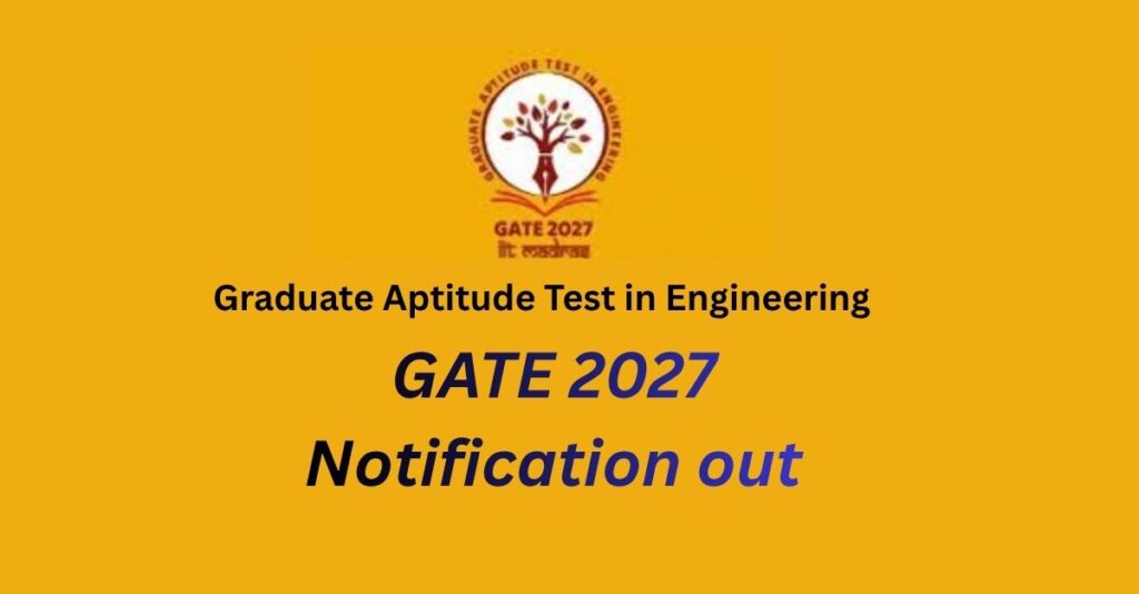 GATE 2027 Exam Date Out